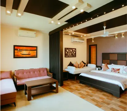 mini-suite-sea-view-room in asokam beach resort kannur